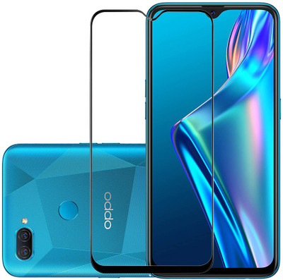 SPRITZEN Edge To Edge Tempered Glass for Oppo A12(Pack of 1)
