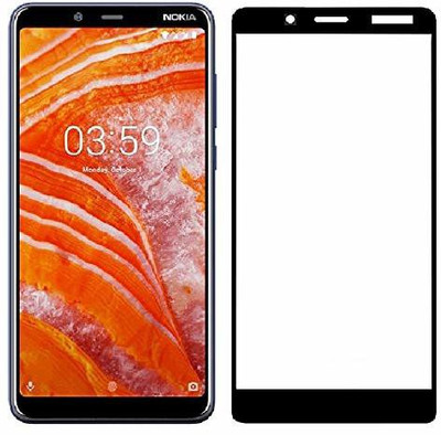 Express Buy Edge To Edge Tempered Glass for Nokia 3.1(Pack of 1)