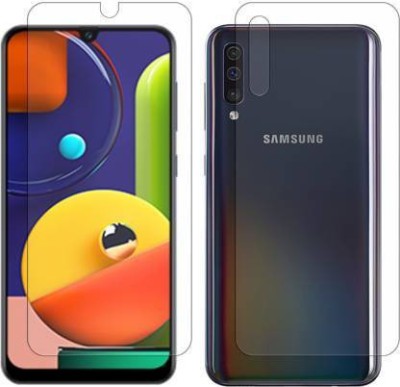 RUNEECH Front and Back Screen Guard for SAMSUNG GALAXY A50S(Pack of 2)