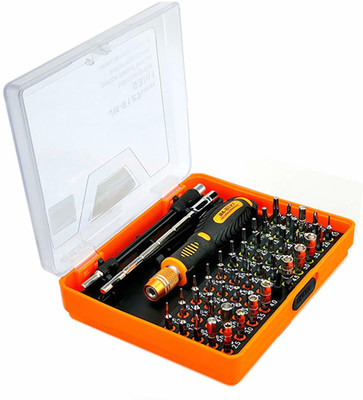 JAKEMY 53 in 1 Professional Multi-Purpose Precision Screwdriver Set made of High Hardness CR-V Chrome Vanadium Steel Material, Non-Slip Ergonomic Handle, Best for Repairs and Maintenance - JM-8127 Precision Screwdriver Set(Pack of 1)