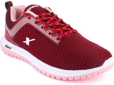 Sparx SL 164 Walking Shoes For Women(Burgundy, Pink , 4)