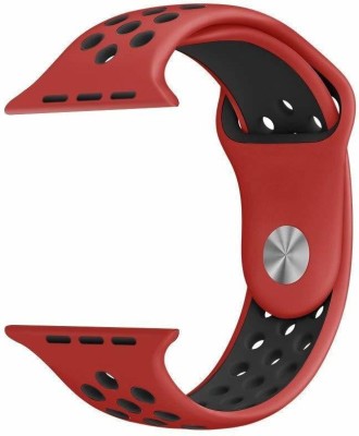 V-TAN PREMIUM REPLACEMENT iWATCH STRAP 38/40MM-RED & BLACK Smart Watch Strap(Red)