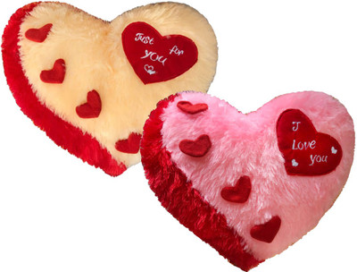 Catchyx Cart Microfibre Quotes Cushion Pack of 2(Beige & Pink)