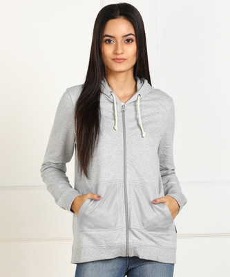 Wrangler Full Sleeve Self Design Women Sweatshirt