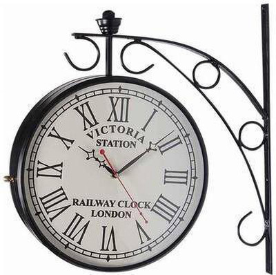 Wadhwa Times Analog 24 cm X 24 cm Wall Clock(Multicolor, With Glass, Double-Sided)