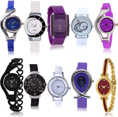 GROOT New Rich 10 Watch Combo For Girls And Women - G2-G4-G11-G15-G23-G24-G50-G54-G68-G122 combo watch Analog Watch  - For Women