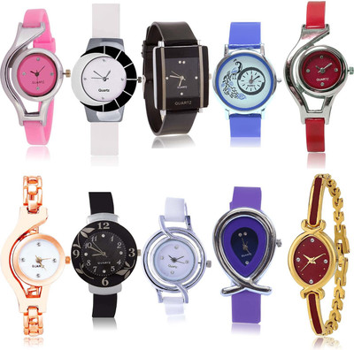 TIMENTER Best Italian Designer 10 Watch Combo For Girls And Women - G3-G5-G11-G12-G19-G24-G50-G54-G69-G122 combo watch Analog Watch  - For Girls