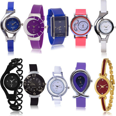 TIMENTER Modern Rich 10 Watch Combo For Girls And Women - G2-G6-G10-G13-G22-G24-G50-G54-G68-G122 combo watch Analog Watch  - For Girls