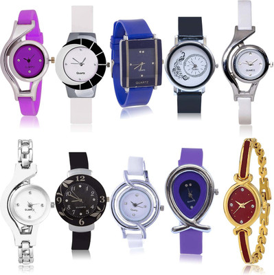 NIKOLA Classical Wrist 10 Watch Combo For Girls And Women - G4-G6-G11-G13-G18-G24-G50-G54-G70-G122 combo watch Analog Watch  - For Men & Women