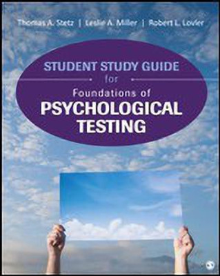 Student Study Guide for Foundations of Psychological Testing(English, Paperback, Stetz Thomas A.)