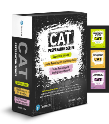 CAT Preparation Series|Quantitative Aptitude, Logical Reasoning and Data Interpretation, Verbal Ability and Reading Comprehension Combo|By Pearson(Paperback, Nishit K. Sinha)
