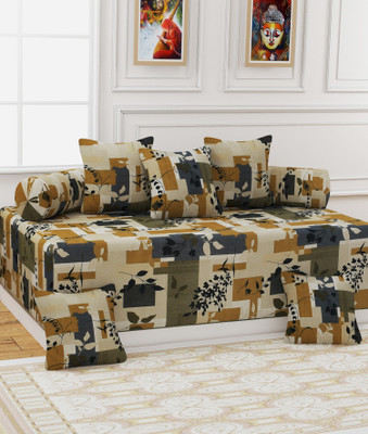 Lajak Collection Polycotton Abstract Diwan Set(Green)