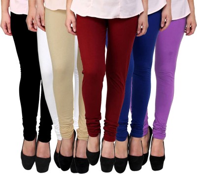 lifeneeds Churidar  Western Wear Legging(Multicolor, Solid)