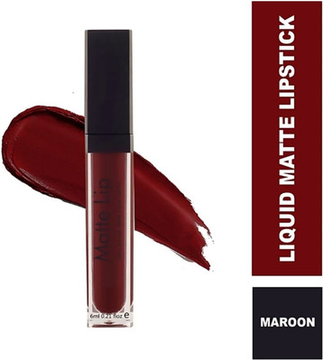 LOWPRICE Matte Lip Ultra Smooth Matte Liquid Lipstick(DEEP MAROON, 6 ml)