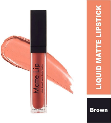 LOWPRICE Matte Lip Ultra Smooth Matte Liquid Lipstick(ANGLE BLISS BROWN, 6 ml)