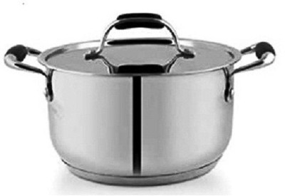 pnb kitchenmate Stew Pan 21.5 cm diameter with Lid 3.4 L capacity(Stainless Steel, Non-stick, Induction Bottom)