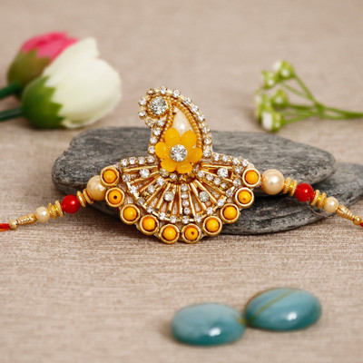 Flipkart SmartBuy Designer D846_FSB Assorted, Zardosi Rakhi  Set(1 Designer Rakhi)