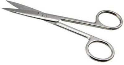 ClueSteps Sharp Edge Scissor Scissors Scissors(Set of 1, Silver)