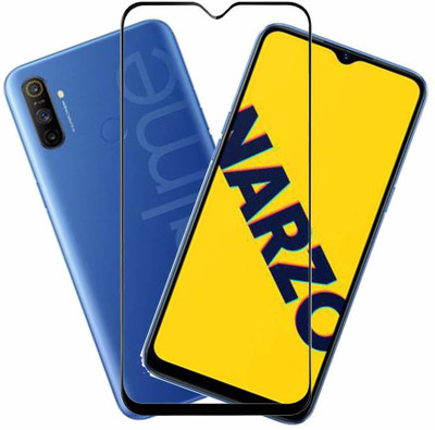 Ravbelli Edge To Edge Tempered Glass for Realme Narzo 10A, Realme Narzo 10(Pack of 1)