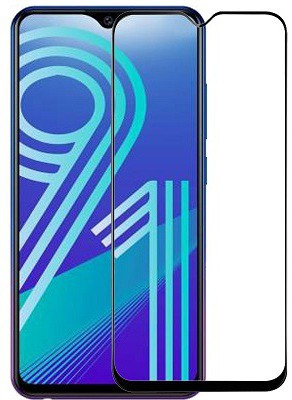 KARTRAY Edge To Edge Tempered Glass for Vivo Y91(Pack of 1)