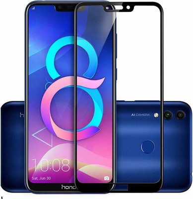 Express Buy Edge To Edge Tempered Glass for Honor 8C(Pack of 1)