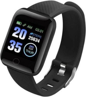 LHMED ID-116 Plus Smartwatch(Black Strap, Small)