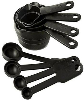 Fitaza 8 pcs spoon Measuring Cup Set Plastic Measuring Spoon Set Plastic Measuring Spoon Set(Pack of 8)