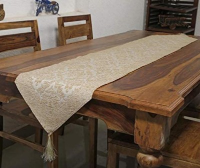 Casanest Beige 185 cm Table Runner(Jacquard)