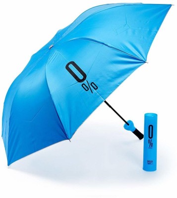 WESTLA Compact & Folding Umbrella With Wine Bottle Cover Waterproof Ultra Protective UV Mini Portable Umbrella Umbrella(Blue)