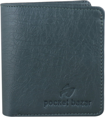 pocket bazar Men Green Artificial Leather Wallet(3 Card Slots)