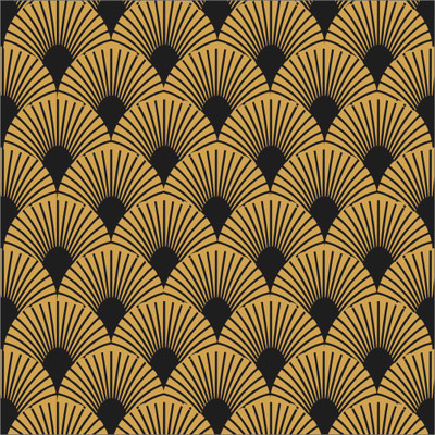Wall Kriti Vinyl Abstract Black Wallpaper(L x W: 228 cm x 40 cm)