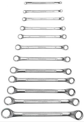 TAPARIA 1812 Ring Spanner Set 1812 Double Sided Combination Wrench(Pack of 12)