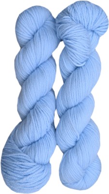 WOAFASHIONS Acrylic Hand Knitting Yarn (Baby Blue) (Hanks-150gms)