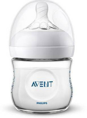 Philips Avent Natural Feeding Bottle 125ml - 125 ml(White, Clear)