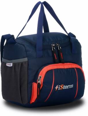 Istorm Spice Lunch Bag Navy Blue and Orange Zip Waterproof Lunch