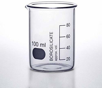 UNNAVMIRACHEM 100 ml Low Form Beaker(Pack of 4)