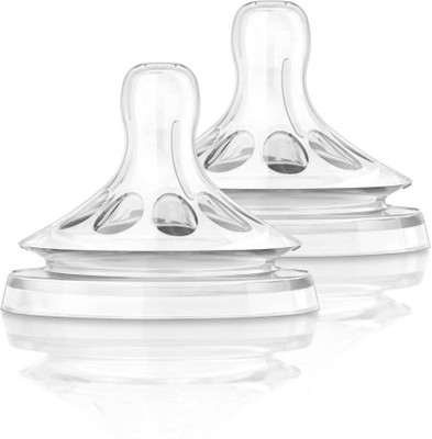 Philips Avent Natural Teat Medium Flow - 6 months+ (Pack Of 2) Medium Flow Nipple(Pack of 2 Nipples)