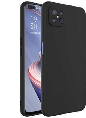 FITSMART Back Cover for Oppo A92s(Black, Shock Proof, Silicon, Pack of: 1)