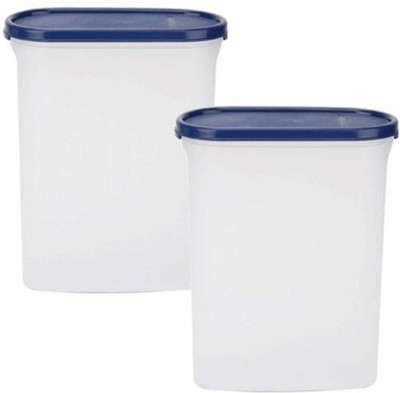 Signoraware Plastic Grocery Container  - 2.3 L(Pack of 2, Clear, Blue)
