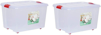 Randal Plastic Utility Container  - 25 L(Pack of 2, Clear)