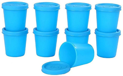 Signoraware Plastic Grocery Container  - 90 ml(Pack of 9, Blue)
