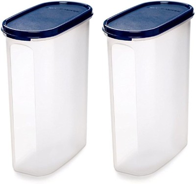 Signoraware Plastic Grocery Container  - 2.3 L(Pack of 2, Blue, Clear)