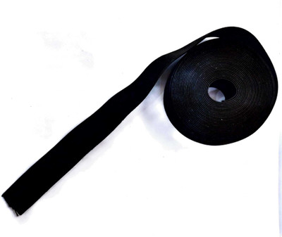 KHUSHA CREATIONS Knitted Black Elastic(5 m)