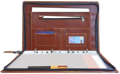 Printdoot.com Leatherette File Folder(Set Of 1, Brown)