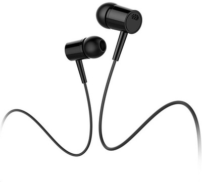 Brown Bee Deep Bass Strome Quality Earphone Wired Headset Wired Headset(Black, In the Ear)
