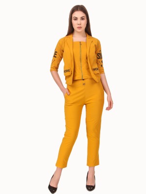 NEYSA Top Pant Co-ords Set with Coat