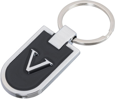 gtrp V Letter Alphabet Metallic Key Chain Key Chain