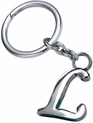 gtrp Alphabet Letter L Metal Keychain (Silver) Key Chain