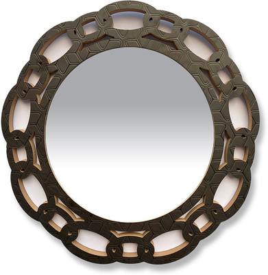 Flipkart Perfect Homes BLK100 Decorative Mirror(Round)