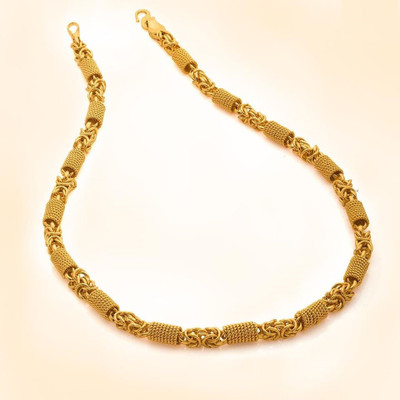 Onnet Onnet 1 Gram Gold Plated Unique Ring Chain For Men Gold-plated Plated Alloy Chain